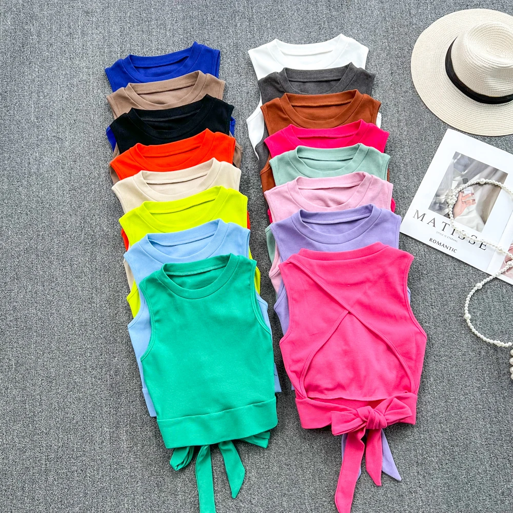 

Футболки без рукавов для женщин, футболка с вырезами, женский сексуальный топ, Однотонная футболка, облегающая модная женская одежда y2k