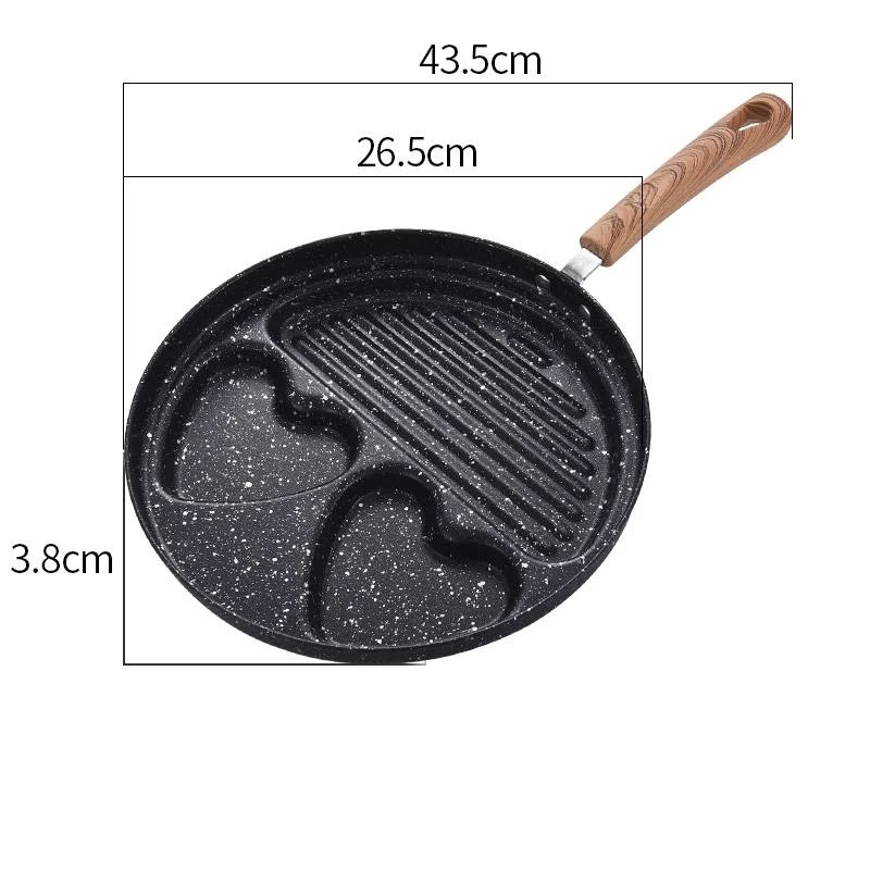 

Egg Mini Frying Pan Cute Kids Nonstick Cooking Medical Stone Frying Pan Home Gas Stove Poele Cuisine Kitchen Cookware OC50PG