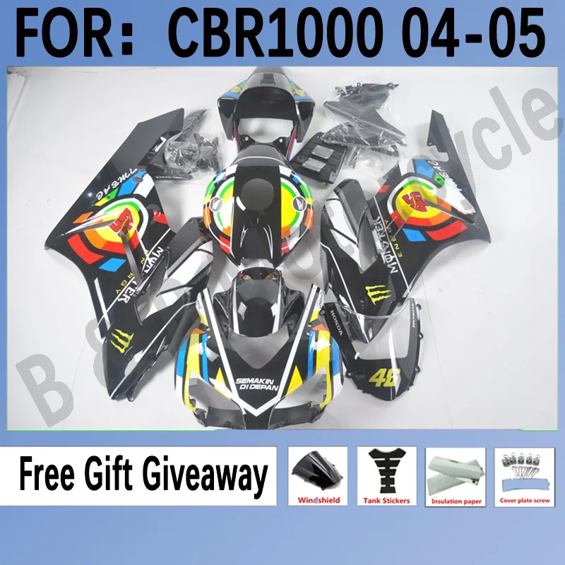 

New ABS Motorcycle Injection Mold Fairings Kit Fit for Honda CBR1000RR 2004 2005 cbr1000 04 05 Bodywork Fairings Set Black Green