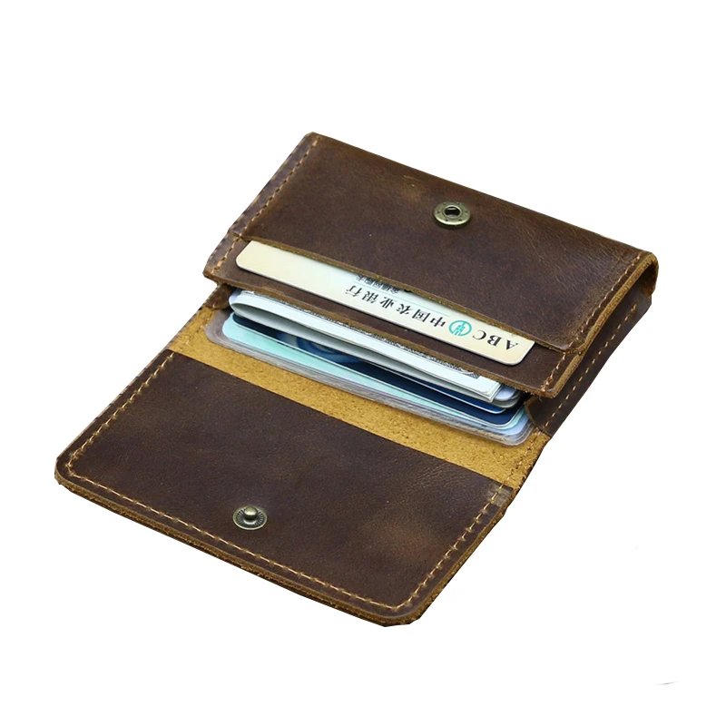 Men's Luxury Fashion Genuine Leather Card Wallets Credit Card Holders Women Card&ID Holder Male Organizer Business Card Holder