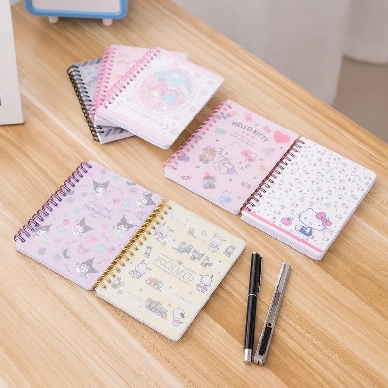 

Cartoon Notebook Cute Cinnamoroll Pochacco Melody Kuromi Small Notebook Notepad Notebook Portable Diary Creative Handbook Gifts