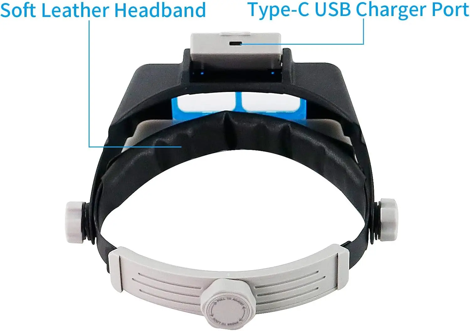 Перезаряжаемая налобная лупа со светодиодной подсветкой