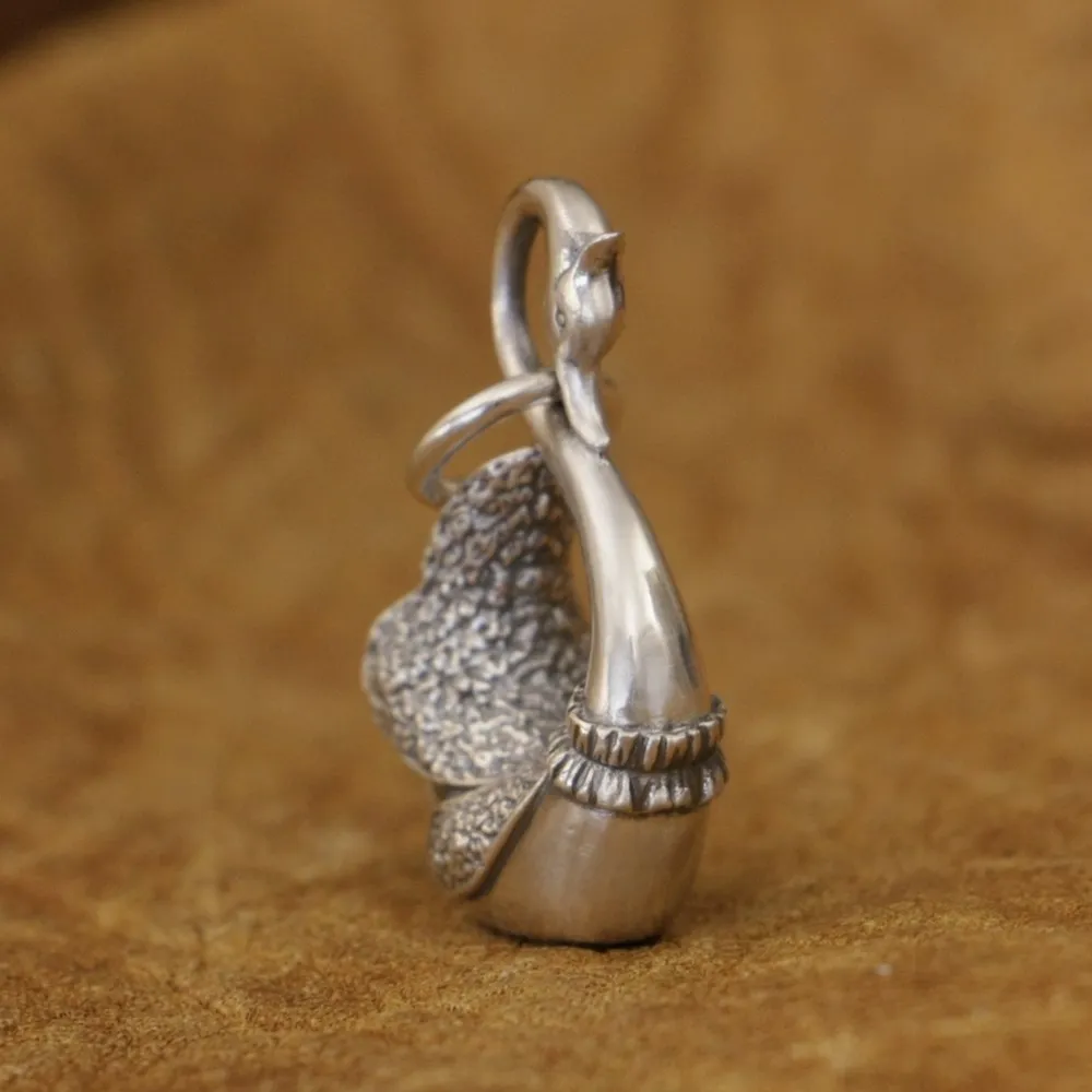 Милый кулон в виде лебедя из стерлингового серебра 925 пробы милые подвески