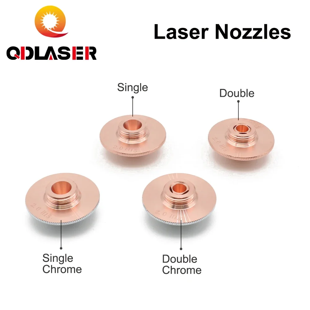 Лазерные сопла QDLASER Raytools диаметром 32 мм калибр H15 0 8-6 однослойные/двухслойные