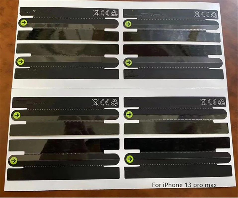 

100 set Open Sealing Packaging Box Sticker for Iphone 13 Mini Pro 13 pro Max top and bottom