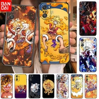 one piece luffy 5 gear for xiaomi redmi note 10s 10 9t 9s 9 8t 8 7s 7 6 5a 5 pro max soft black phone case