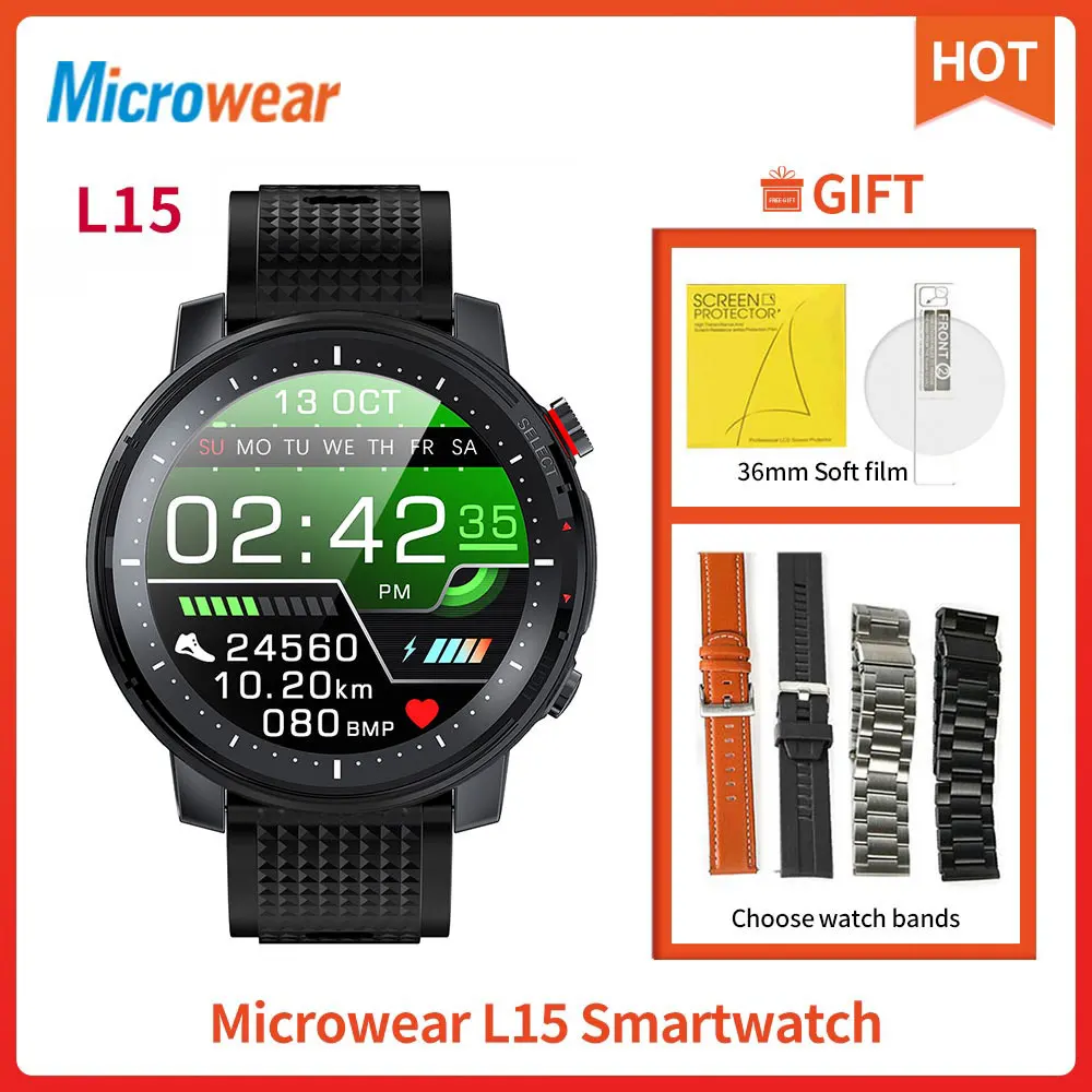 

Clearance!!L15 Smart Watch Men IP68 Waterproof remote control ECG PPG Blood Pressure Heart Rate sport fitness L13 L16 SmartWatch