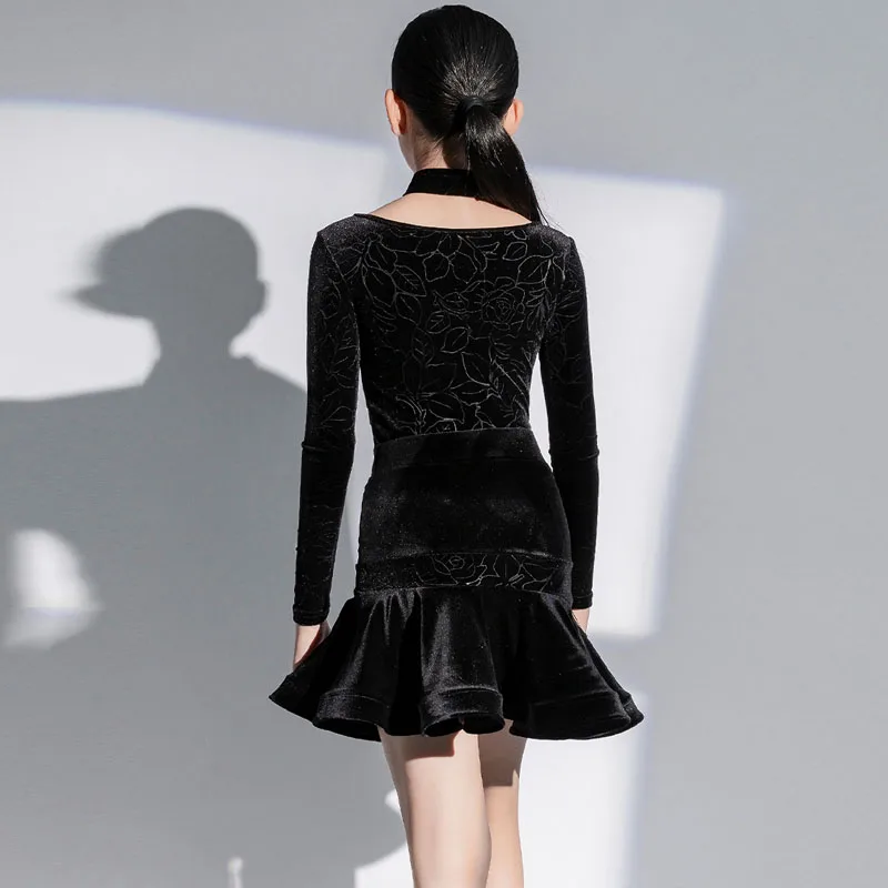 Продвинутый выпуск для детей латиноамериканских танцев 2023 осень и зима девочек