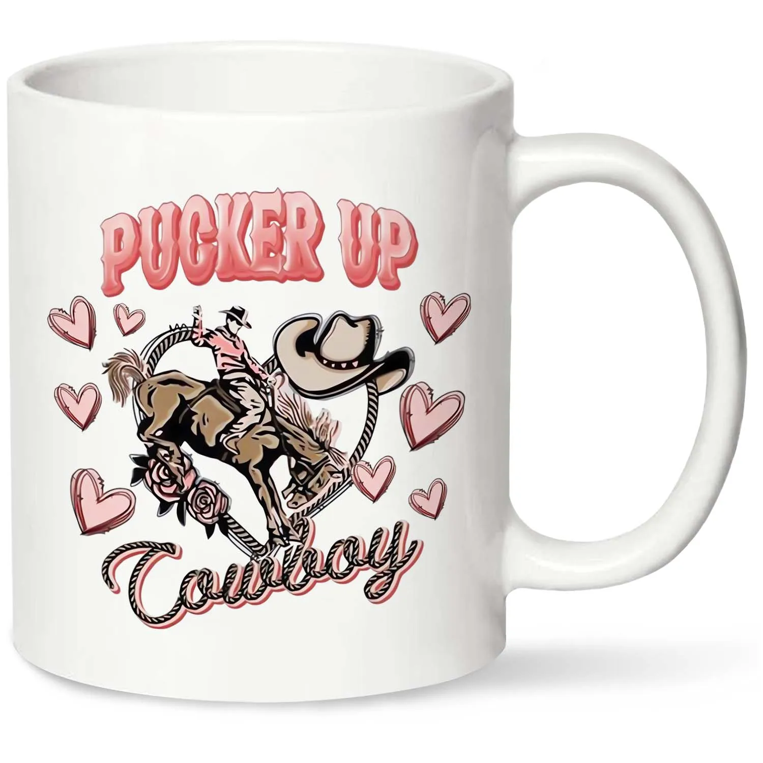 Керамическая Кофейная Кружка Pucker Up Love Knight 11 Унций Ручная Универсальная Посуда