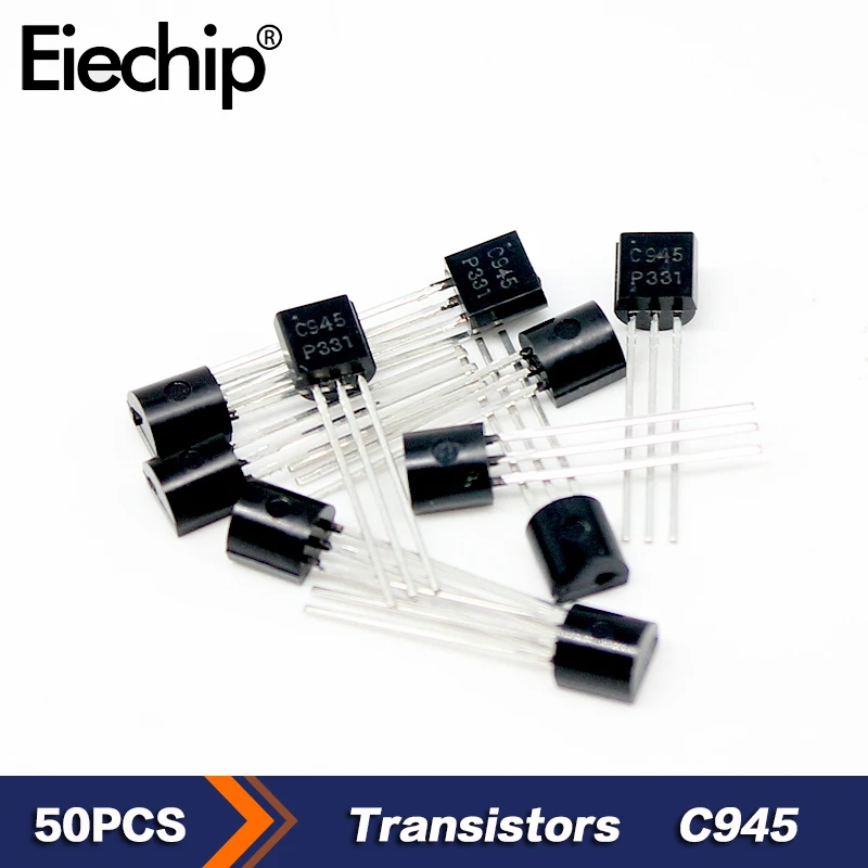 Транзисторы TO-92 NPN C945, 50 шт., транзисторы 2SC945 TO-92 50 в 0,15a, Триод, новый оригинальный электронный компонент