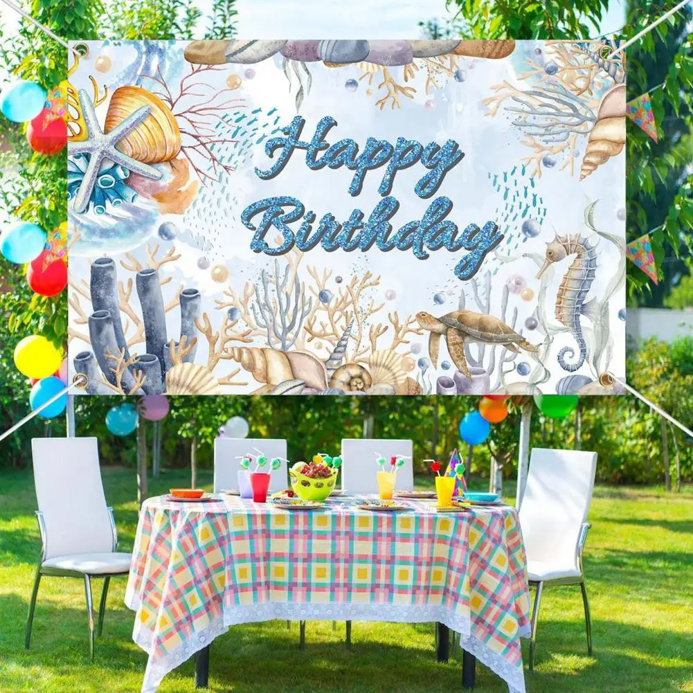 

Creative High Color Fastness Clear Printing Kids Arrangement Decorative Banner Soft Texture Background Banner Party Favor