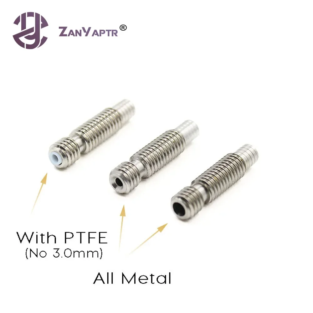 1 шт. E3D терморазрыв Hotend горло M6 для нити 75 мм/3 0 мм 3D-принтера из нержавеющей стали