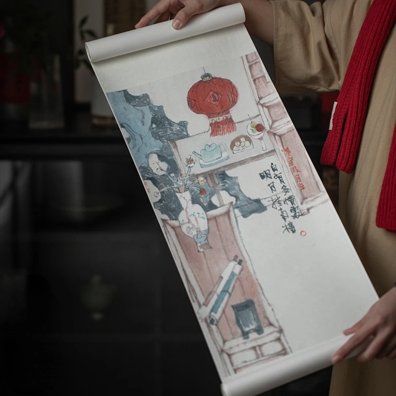 

158x26 см Подвесной свиток дзен китайская декоративная живопись Вертикальная чайная комната подвесная живопись вход в кабинет декоративная живопись