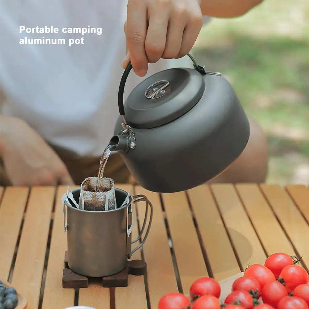 

YOUZI 0.8l/1.4l Outdoor Teapot Kettle Portable Lightweight Aluminum Alloy Coffee Pot For Camping Hiking Backpacking