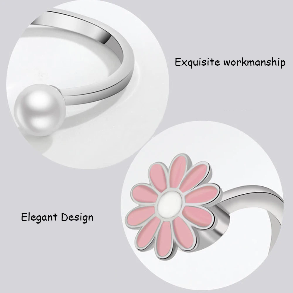 Новинка VIP кольцо для беспокойства ромашки женщин фиджет девушек корейское