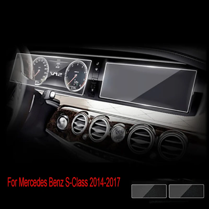

Для Mercedes Benz S-Class автомобильная GPS-навигационная пленка W221 W222 S350L-S500 2014-2017 ЖК-экран закаленное стекло защитная пленка