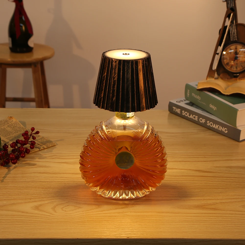 Настольная лампа для детской винной бутылки с сенсорным управлением