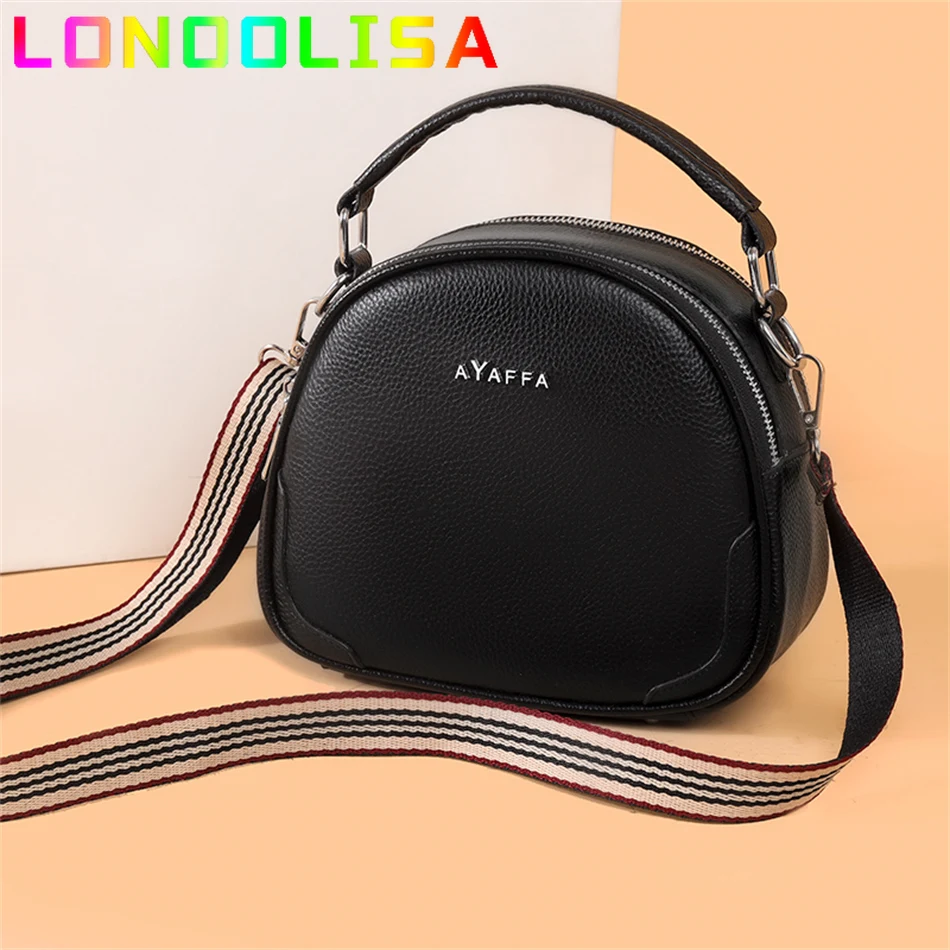 

Brand Leather Messenger Bags for Ladies 2022 High Quality Wide Shoulder Strap Female Handbags and Purses Female Crossbody Bolsa