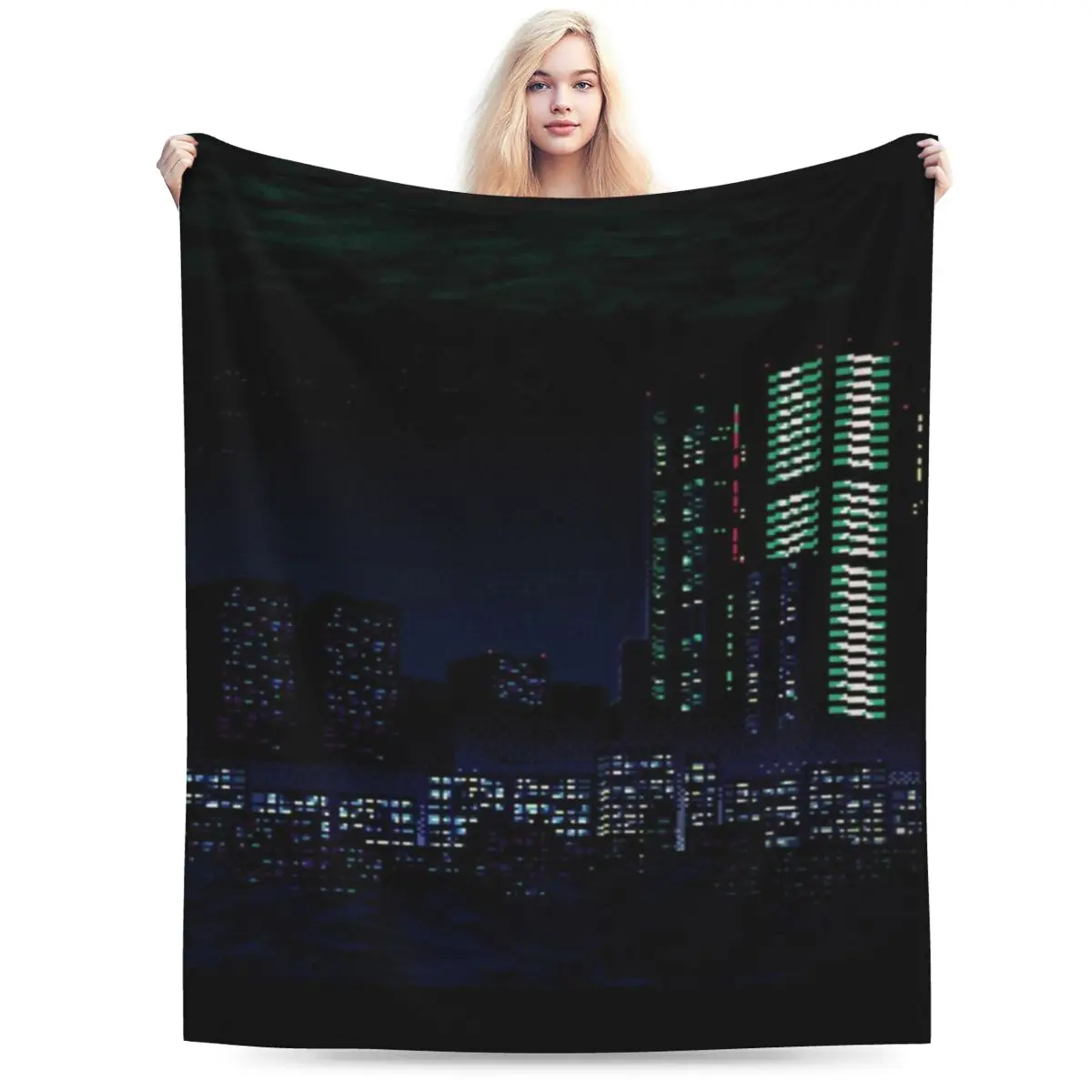 Va-11 Hall-A City Scape An ультра-мягкое Флисовое одеяло