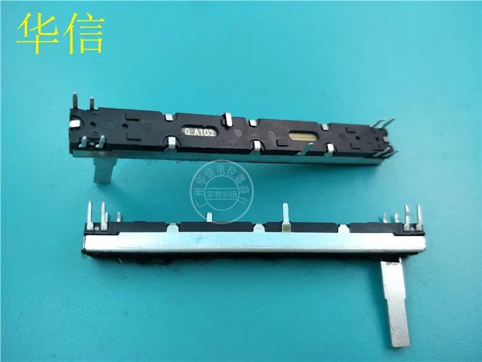 

3 шт., потенциометр 75 мм A10Kx2 для soundtracs / fader handle 20MMC