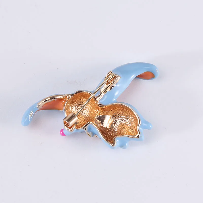 Blucome 2022 New Creative Trend Dumbo Brooch Enamel Drip Oil Brooch Fashion All-match Clothing Pins images - 6