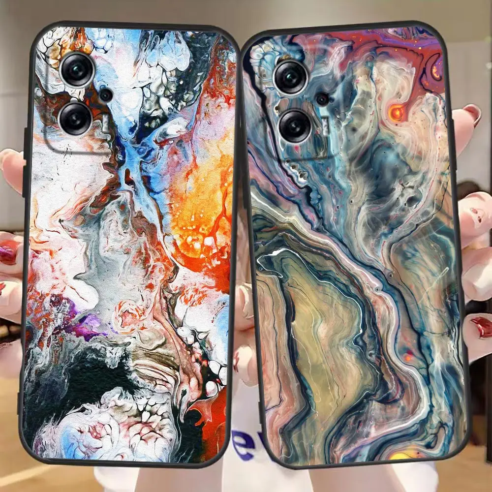 

Marble Abstract Painting Case For Redmi Note 12 11 10 9T 9S 9 8T 8 7 6 5 5A 4 3 A1 GO Pro Aprime 5G 4G Case Funda Cqoue Shell