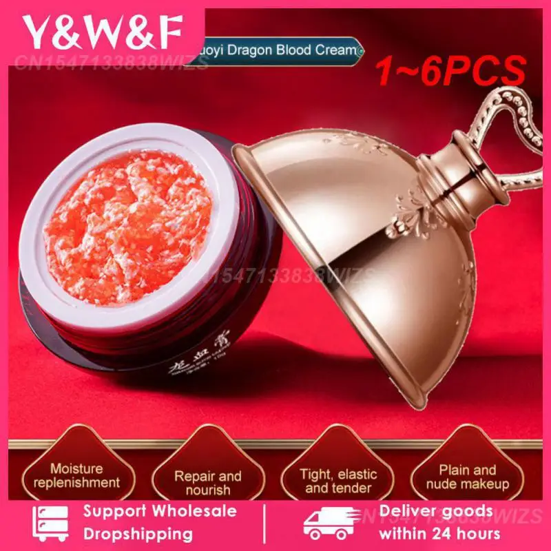 

1~6PCS Dragon blood ointment Suitable for all skins Placenta Repair Skin without Greasy Face Cream made of water/plant