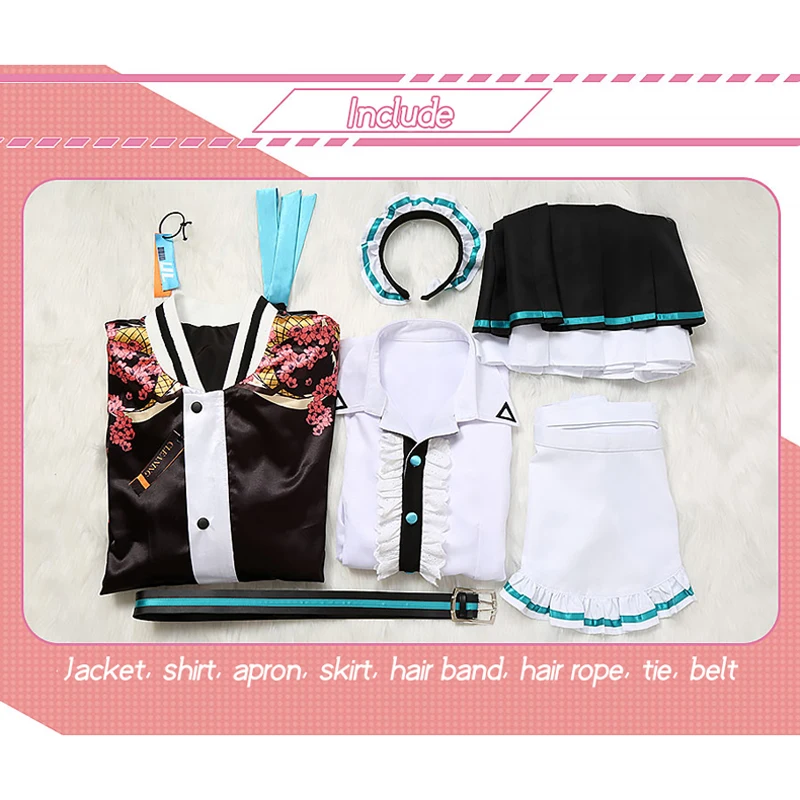 Game Blue Archive Cos Mikamo Neru Косплей Игра Same Cool Coat с цветочным принтом дракона Белое платье