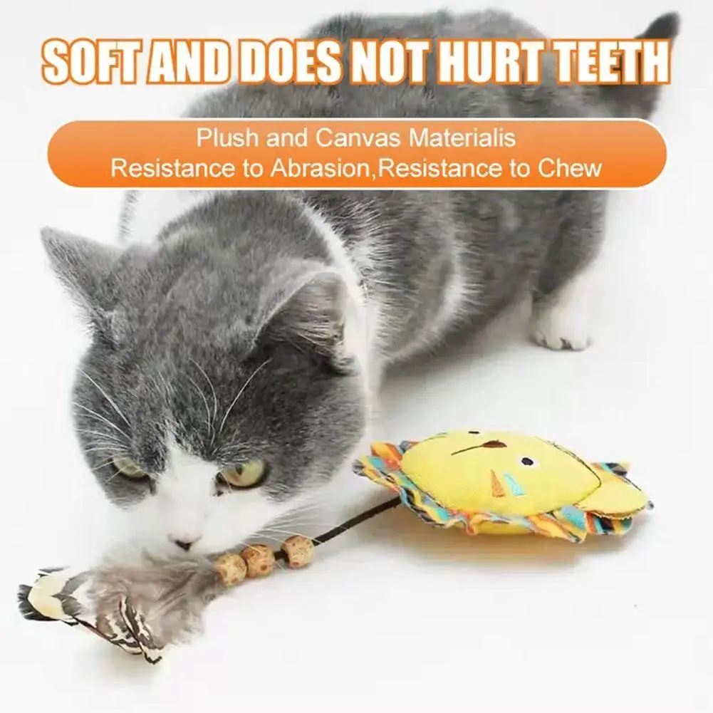 

1PCS Hot Selling Pet Supplies Cat Plush Toy Teething Resistant Self-hitting Interactive Pet supplies
