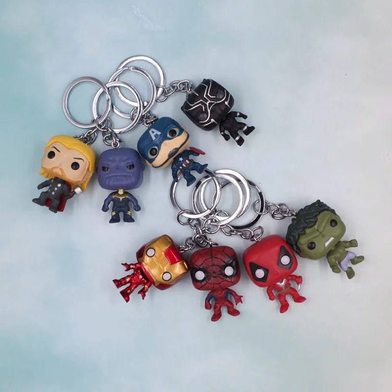 Аниме Фигурка Мстителей Человек-паук Железный человек Халк Капитан Америка