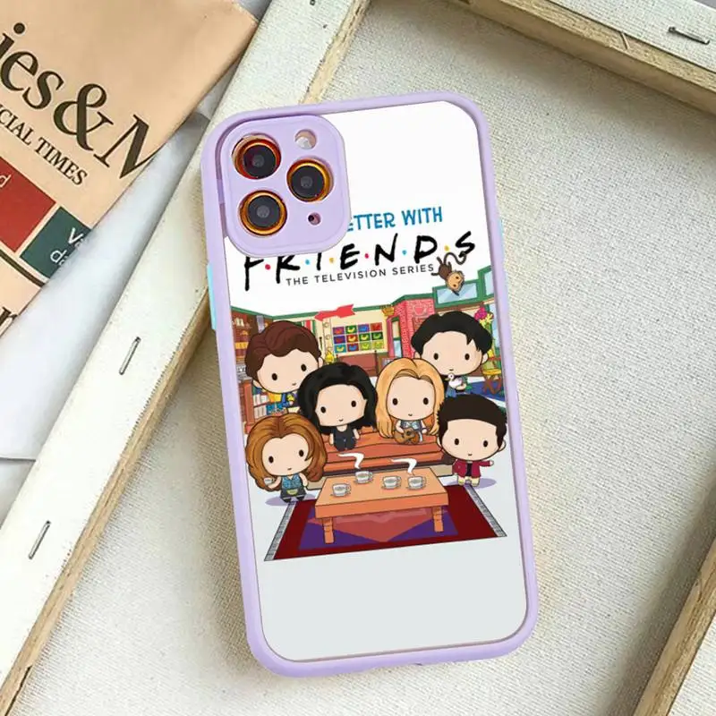 Friends TV Phone Case for iPhone 14 11 12 13 Mini Pro Max 8 7 Plus X XR XS MAX Translucent Matte Cover