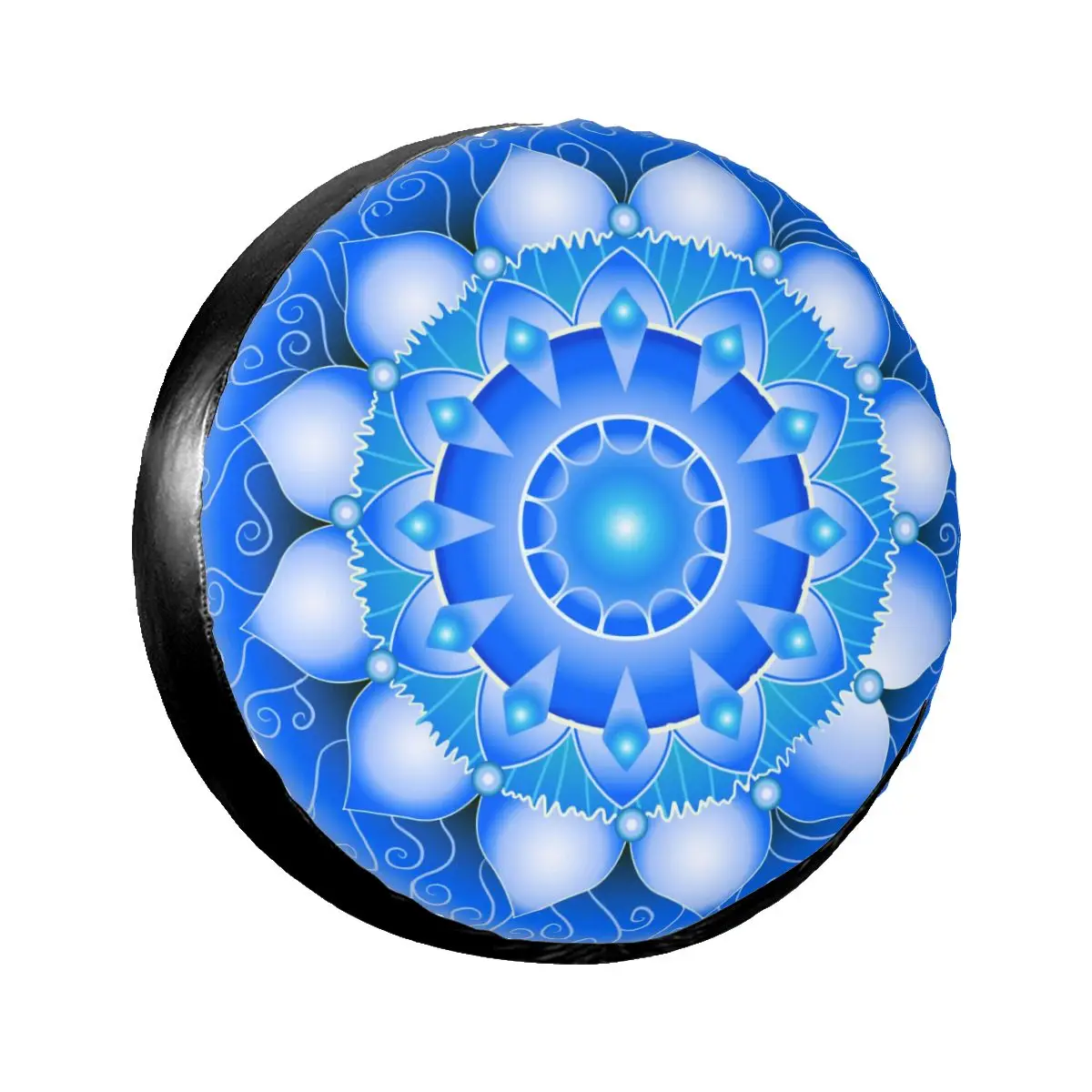 

Spare Wheel Tire Cover Case Pouch Protector Blue Mandala Car Tyres for Jeep Hummer 14 /15/16/17 Inch