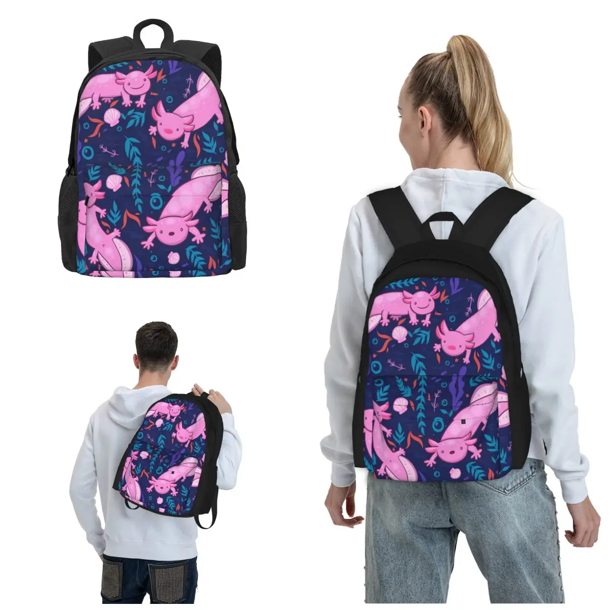 

Axolotl Sea Weed Make A Statement Wherever You Go With Our Distinctive Backpacks Travel Sport Outdoor Storage Bag