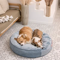 Dog Kennel Pet Bed Can Cool Dog Bed Ice Silk Cool Den Blankets House Gabi Ladder Dogs Climb Sofa Pets Beds Cribs for Cats Items