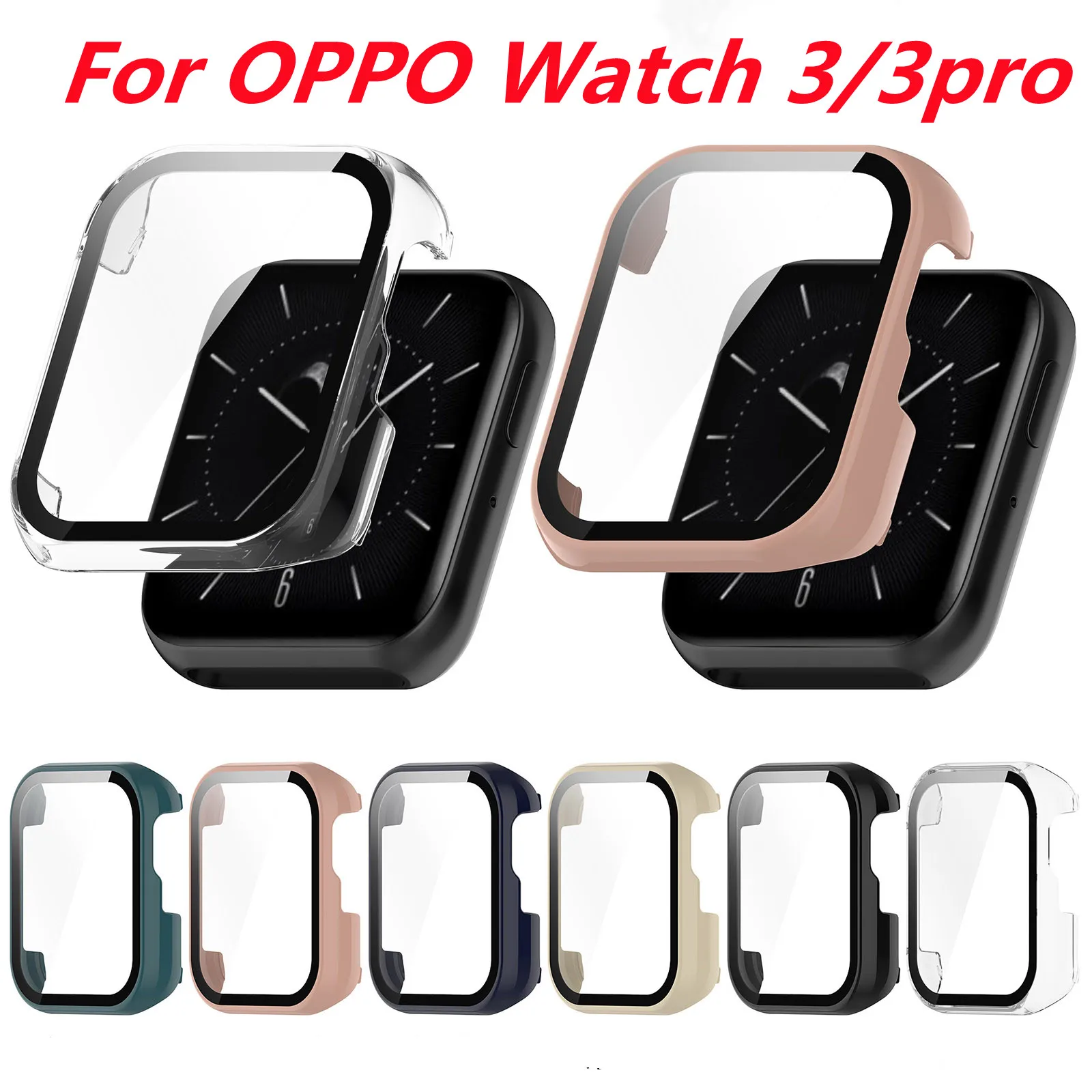 

Hydrogel/Steel Film+Cover For OPPO Watch Case 3/3Pro Accessories Screen Protector OPPO Watch series 43mm 51mm Screen Guard