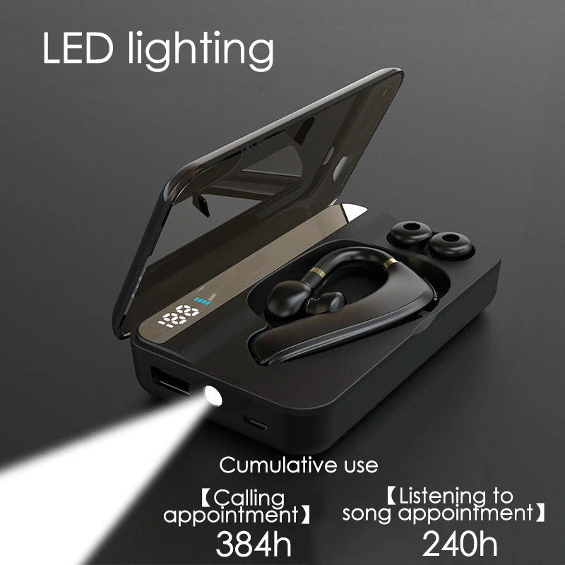 

Беспроводная Bluetooth-гарнитура Mini Business емкостью 200 мАч может работать в течение длительного времени и вращаться на 180 °