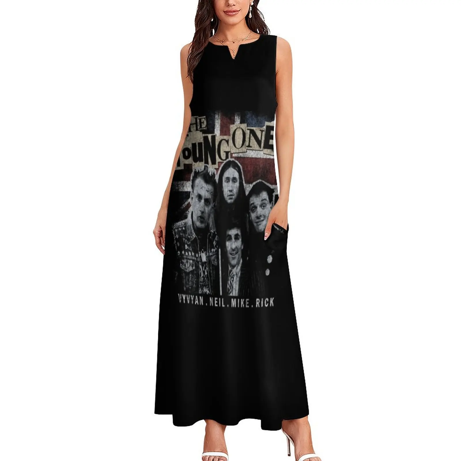 The Young Ones Vyvyan ублюдок комедийное винтажное длинное платье одежда для женщин