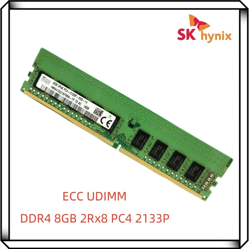 Оперативная память для рабочей станции Hynix DDR4 8 Гб 2133P PC4 2133 МГц 2Rx8 Pure ECC UDIMM