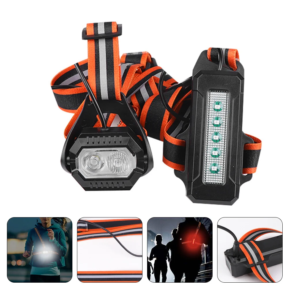 

Light Runninglamp Outdoor Rechargeable Reflective Runner Waterproofwarning Night Strap Portableflashlights Headlampjoggers