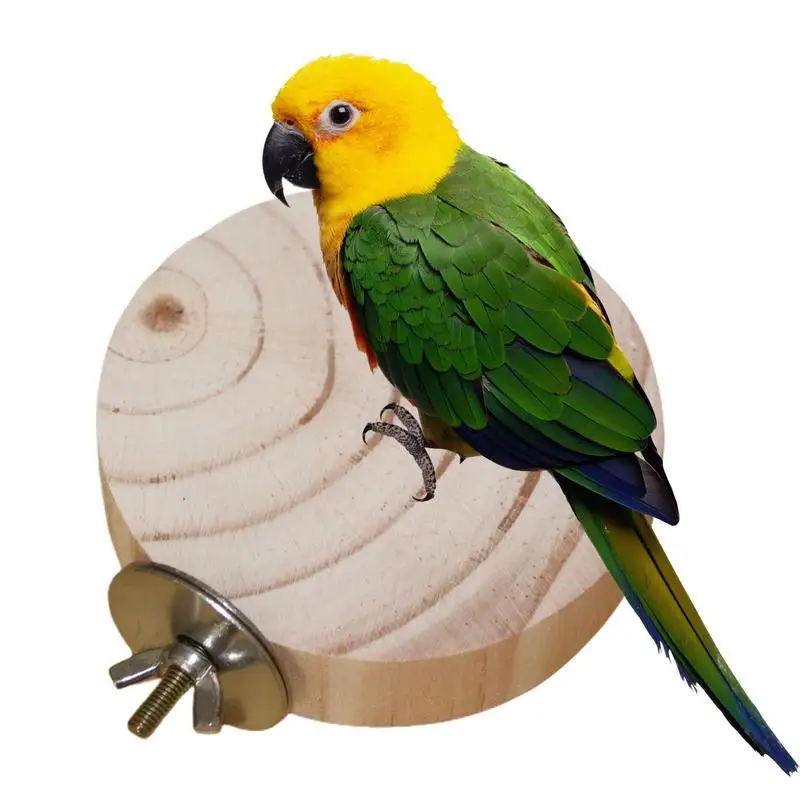 

Parrot Perch Stand Wood Parrot Platform Bird Perch Stand Toy Exercise Toy For Canary Parakeet Cockatiel Parrot Budgie Sparrow