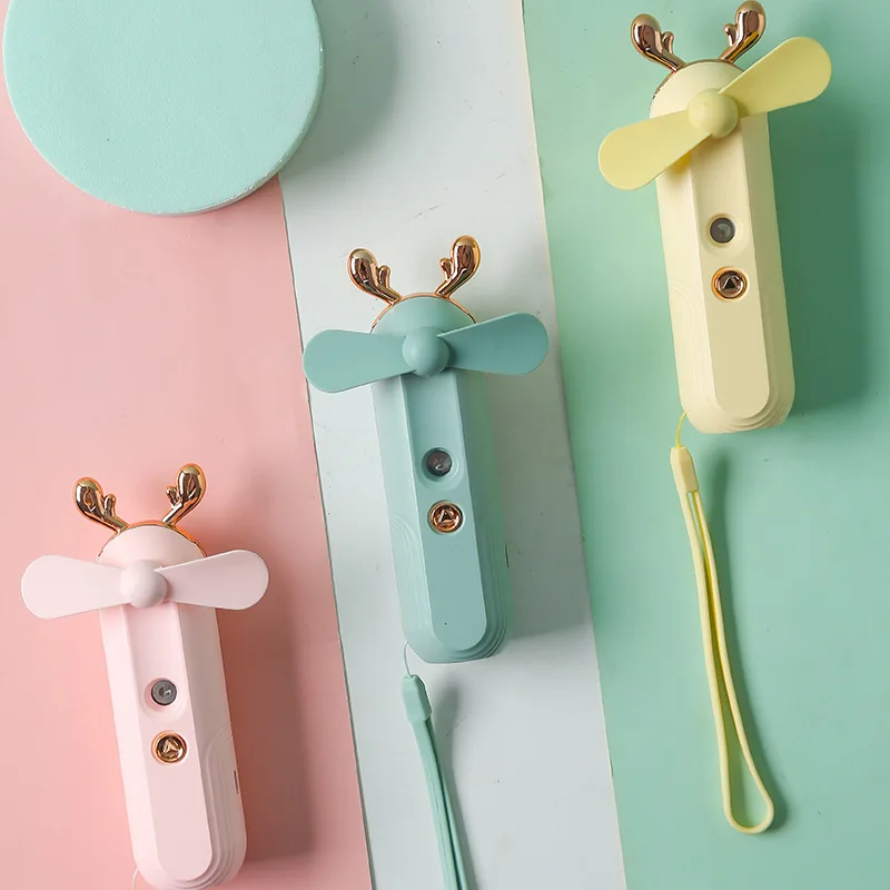 

Handheld Small Fan Spray Rehydration USB Charging Student Dormitory Mini Portable New