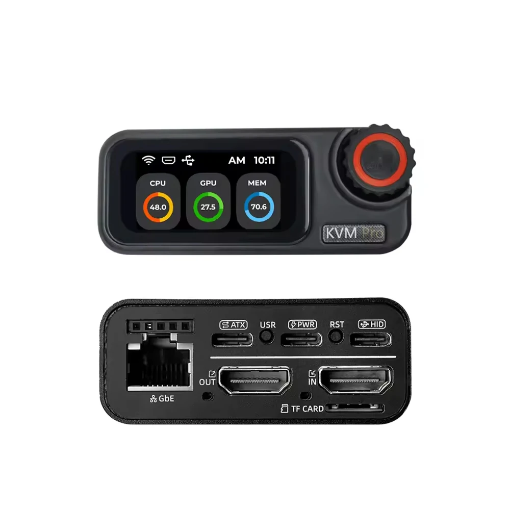 Фото Sipeed NanoKVM-Pro ATX/настольный 4K IP-KVM GbE WiFi6 PoE Мини-пульт дистанционного управления HomeLab Server NAS AI Agent HDMI Second Screen Светодиодная лента №4