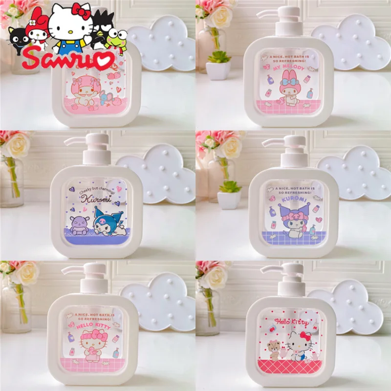 

Sanrio Melody Kuromi Hello Kitty Cinnamoroll Pochacco Travel Bottle Body Soap Shampoo Hand Sanitizer Lotion Bottle 11x11x5cm