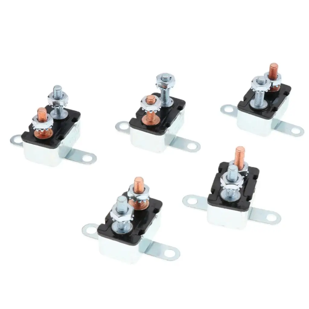 

5X High Quality Inline Resettable Circuit Breaker Overload 12V/24V