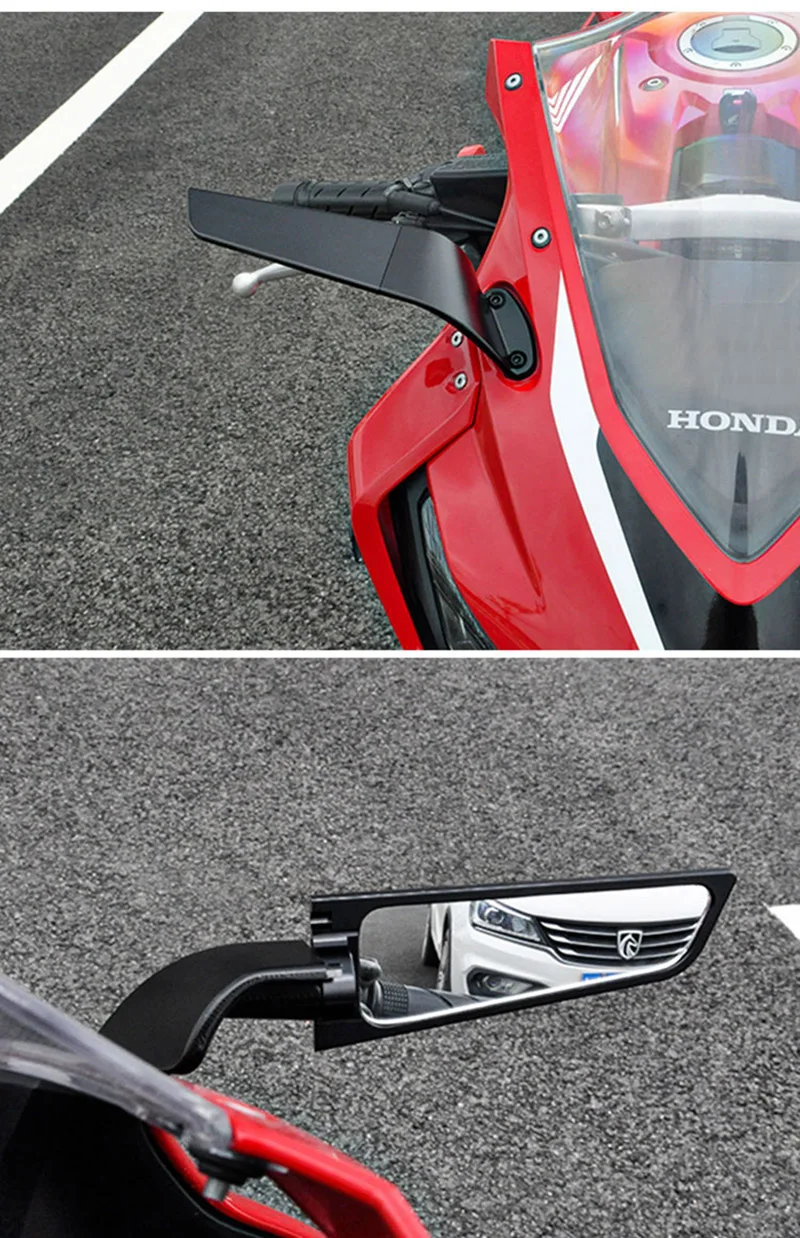 Зеркало мотоциклетное вращающееся 2 шт. для Honda CBR250R CBR300R CBR500R CBR600R CBR650R