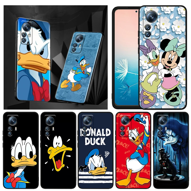 

Cartoon Donald Duck Art Phone Case For Xiaomi Mi 13 12T 12S 12X 12 11 11T 11i 10T 10 Pro Lite Ultra 5G Black Funda TPU Cover