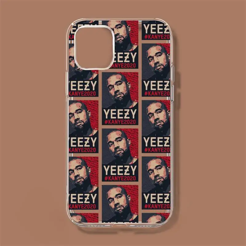 Чехол для телефона Kanye West iPhone 11 12 Mini 13 Pro XS Max X 8 7 6s Plus 5 SE XR прозрачный чехол |