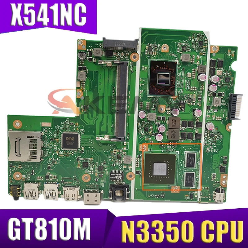 

Материнская плата X541NC для ноутбука ASUS X541NC, оригинальная материнская плата Celeron N3350 CPU GT810M