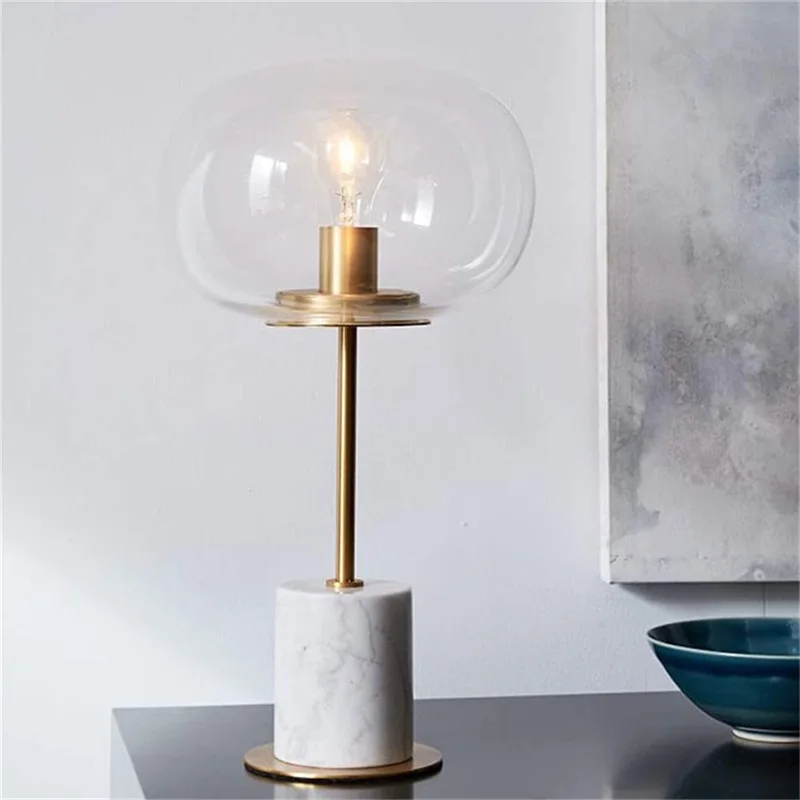 

Nordic Creative Marble Desk Light LED Simple Home Lighting Hotel Decor Modern Table Lamp