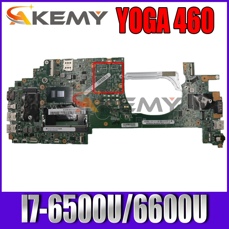

14283-3 For Lenovo YOGA 460 laptop motherboard with CPU I7-6500U/6600U UMA 14283-3 FRU 01HY665 DDR4 100% Fully Tested